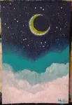 Above the Clouds. Acrylic on canvas