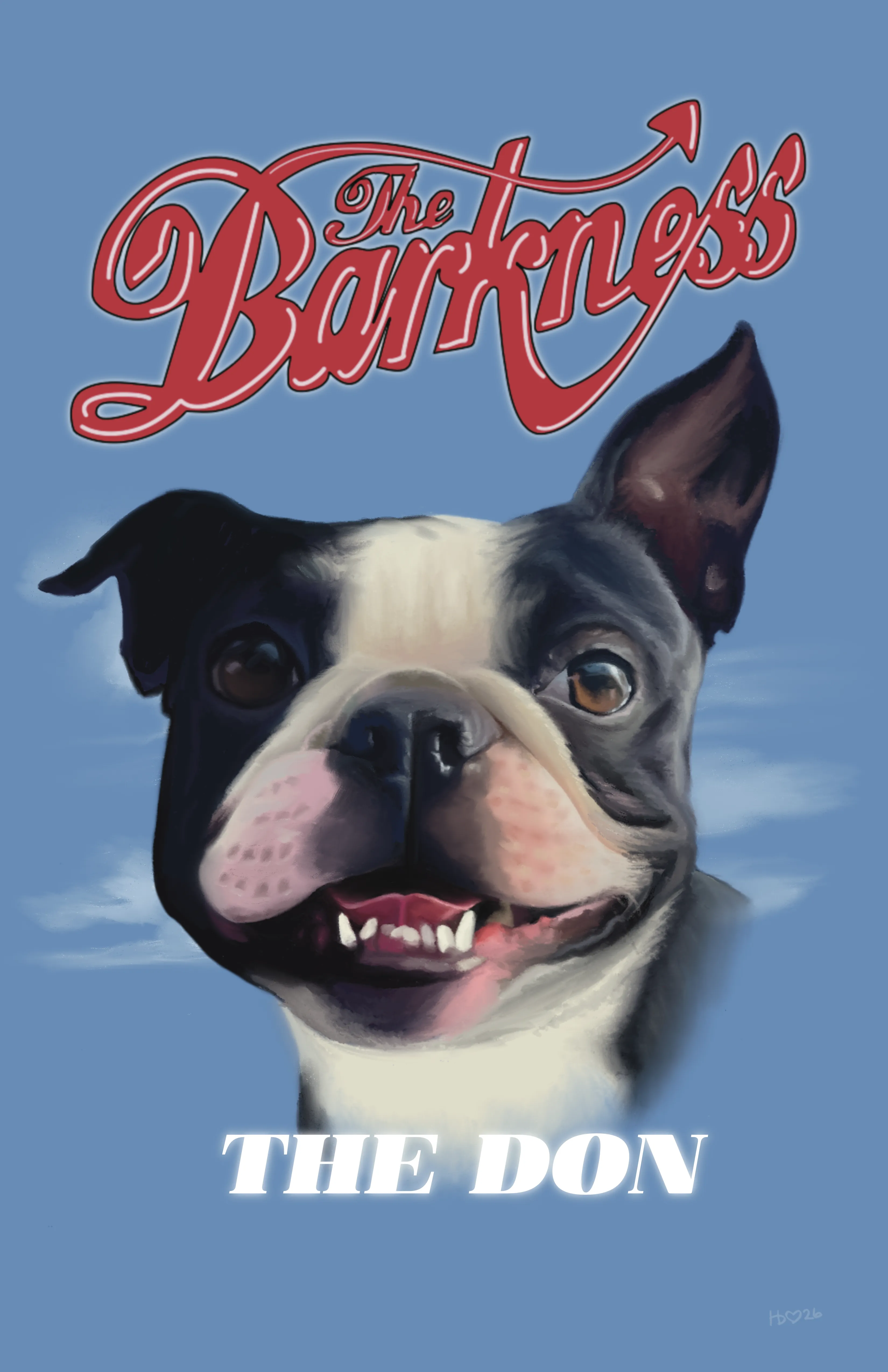 The Don, a portrait of a black and white Boston Terrier
