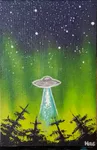 Visiting. Acrylic on canvas